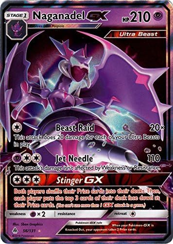 Amazon.com: Naganadel GX - 56/131 - Ultra Rare - Forbidden Light